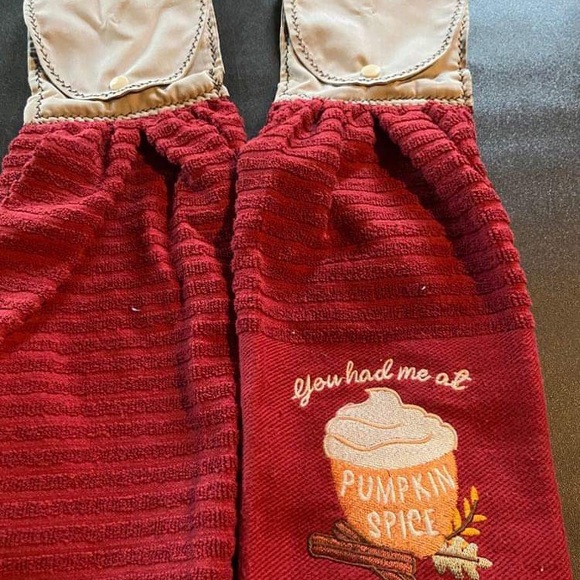 You Had Me At Pumpkin Spice Fall Harvest Kitchen Hanging Towel Set, Set of 2 - Picture 3 of 3